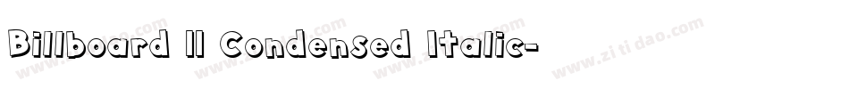 Billboard 11 Condensed Italic字体转换